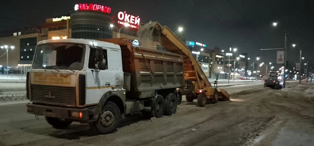 Из Иванова за ночь вывезли 1655 кубов снега